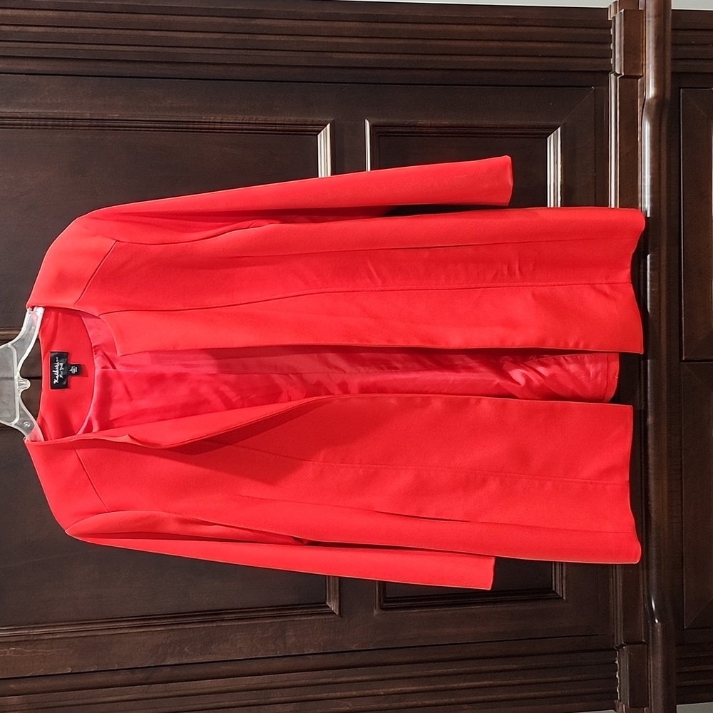Beautiful red dress coat by Katherine New York